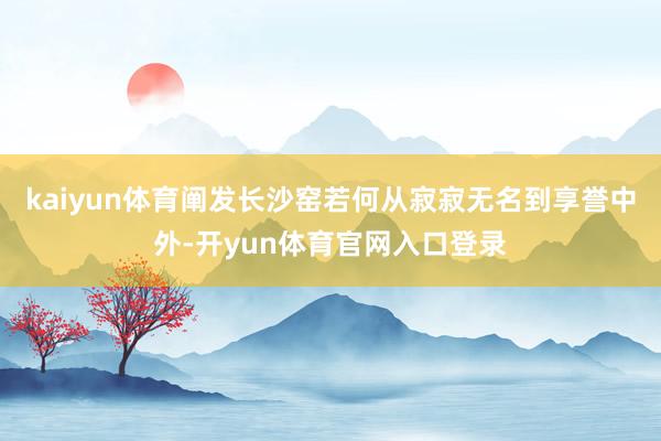 kaiyun体育阐发长沙窑若何从寂寂无名到享誉中外-开yun体育官网入口登录